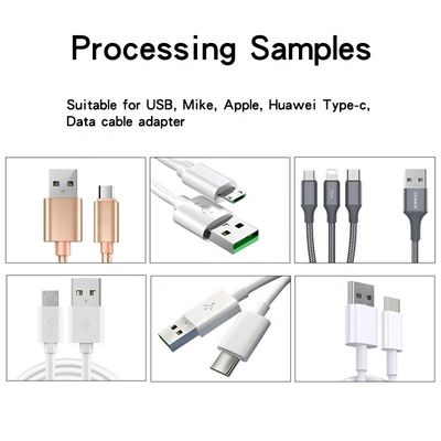 Machine de traitement de la ligne de colle du câble de données USB Facilité d'utilisation Dispensateur de nettoyage semi-automatique