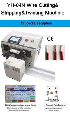 YH-04N Machine automatique de découpe de fil double, de décapage et de torsion pour fil de cuivre de 40 kg