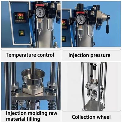 Machine de moulage par injection de bureau vertical YH-40G avec un volume de tir théorique de 60 cm3