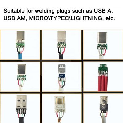 Machines de fabrication de câbles USB pour la découpe, le détachement et la soudure de terminaux de type C