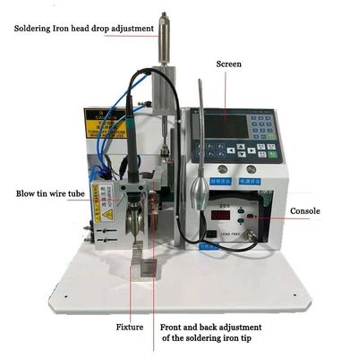Machine de soudage semi-automatique pour le câblage des terminaux de circuits imprimés