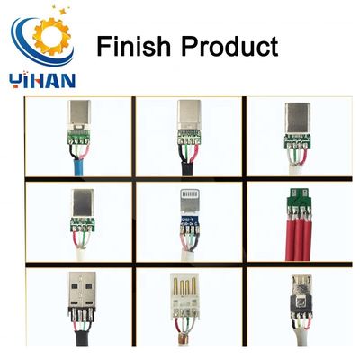 Machines de fabrication de câbles USB pour la découpe, le détachement et la soudure de terminaux de type C