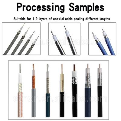 Cable coaxial RF/RG multicouche à décapage rotatif