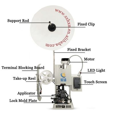 15KN Crimping Striping Terminal Crimping Machine avec fonction de décapage et de décapage