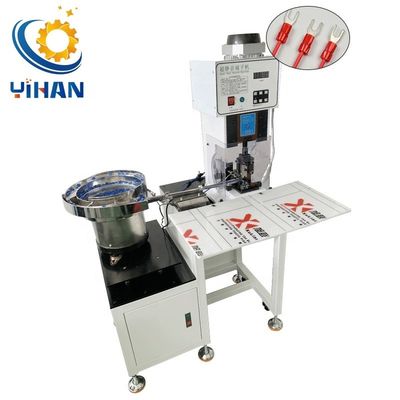 Machine de crimping à borne unique précise avec alimentation automatique et puissance moteur de 0,75 kW/h