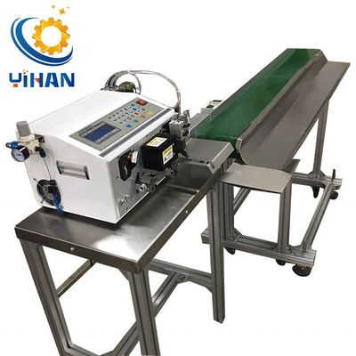 Appui en ligne 160mm largeur automatique de coupe de fil de décapage de terminal Crimping machine