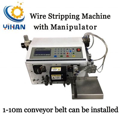Appui en ligne 160mm largeur automatique de coupe de fil de décapage de terminal Crimping machine