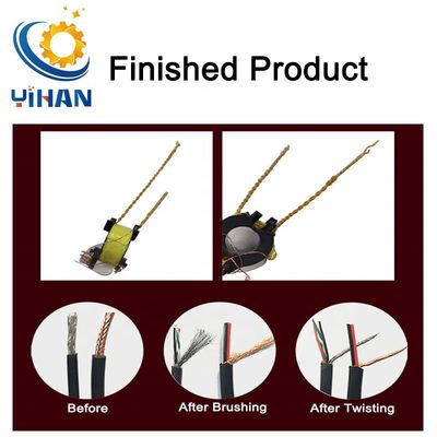 Machine de brossage de fil de fer à écran à moteur de 10 W avec capacité de remontage de fil tressé