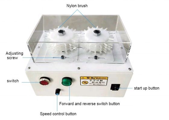 Machine de brossage de fil de fer à écran à moteur de 10 W avec capacité de remontage de fil tressé