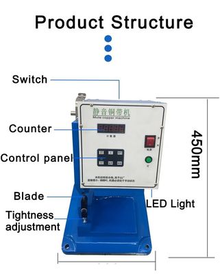 Machine de crimpage de ceinture de cuivre muet de 2 mm-8 mm pour le câble d'écouteur et la ligne de données