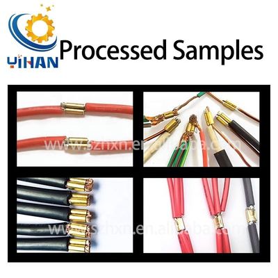 Machine de crimpage de bornes de courroie en cuivre pour le connecteur de câble d'alimentation par étape YH-DT3.0T