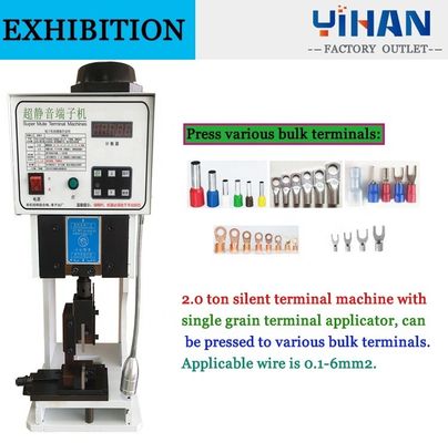 44 kg électrique Super Mute Wire Terminal Applicator Terminal Crimping Machine pour les bornes et les fils