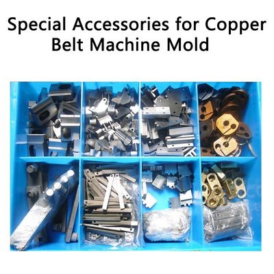Composants en acier ferreux pour machines de pressage de bandes de cuivre