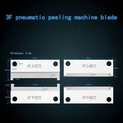 3F Machine à peler le fil de base Lamelle Machine à dépouiller pneumatique Couteau Support personnalisé