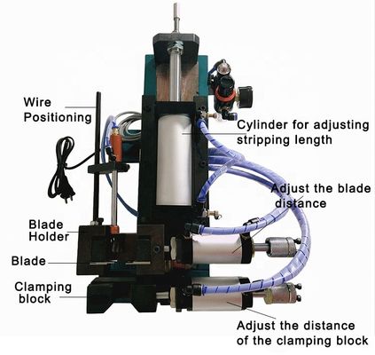 315 Machine de décapage de câbles pneumatiques à petit carré multi-noyau pour fil de 4 à 13 mm de diamètre